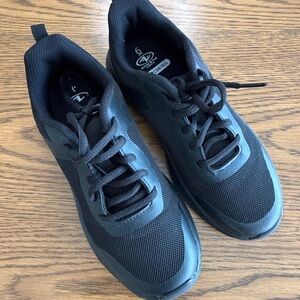 Athletic Works Black Athletic Odor Control Shoes, Size 6